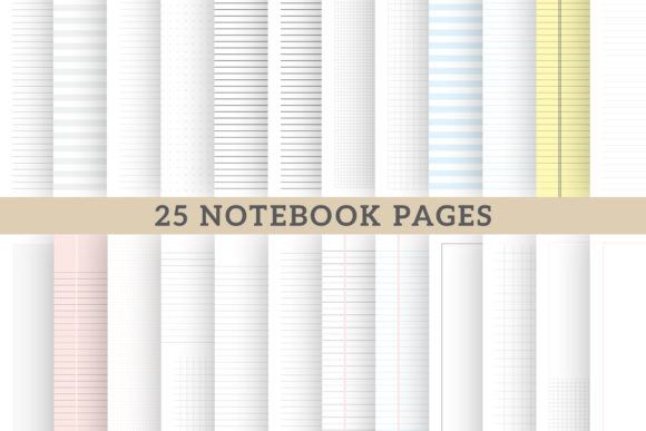 Download Notebook Pages for School Digital Papers - Paper Collection