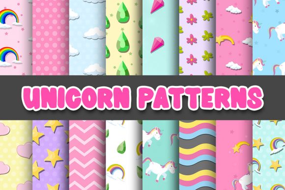 Download Unicorn Digital Paper Patterns - Paper Collection