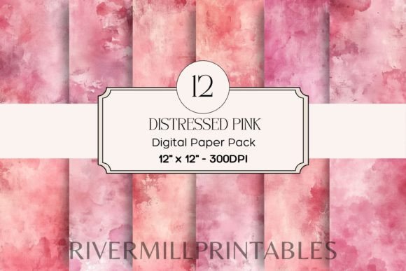 Download Grunge Pink Digital Paper Pack - Paper Collection
