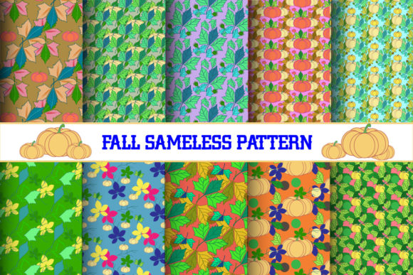 Download Fall Seamless Patterns &amp; Digital Papers - Paper Collection