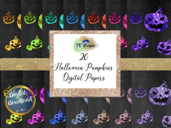 Download Halloween Pumpkin Digital Papers - Premium Resources