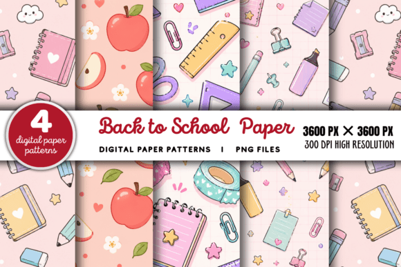 Download Back to School Paper Pattern 1 - Paper Collection