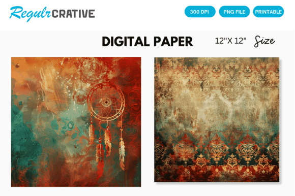 Download Bohemian Digital Paper - Paper Collection