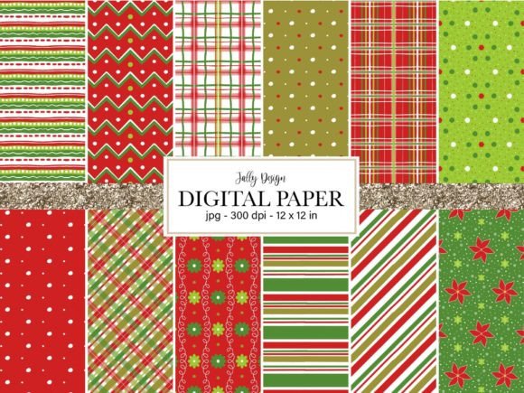 Download Christmas Pattern Digital Paper - Paper Collection