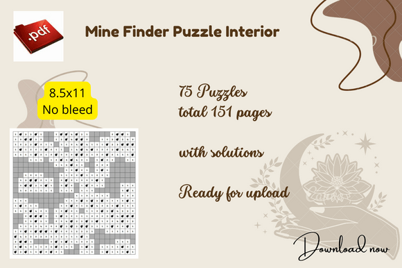 Download Mine Finder Puzzle Printable Paper - Paper Collection