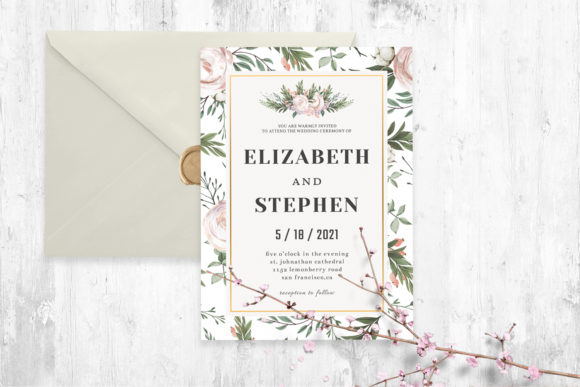 Download Rustic Floral Wedding Invitation - Invitation Collection