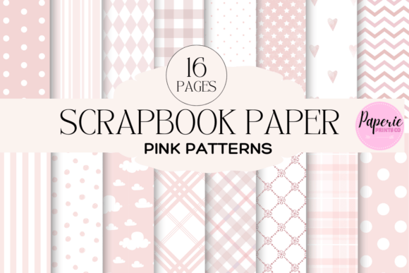 Download Pink Patterned Scrapbook Paper - Paper Collection