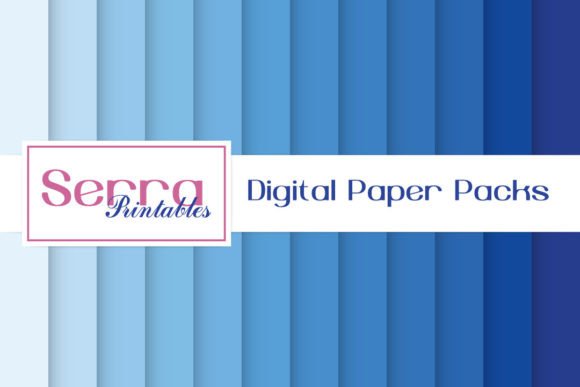 Download Shades of Blue Digital Paper Pack - Paper Collection