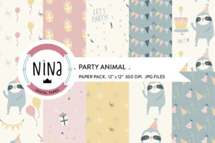Download Party Animal Digital Paper Confetti - Paper Collection