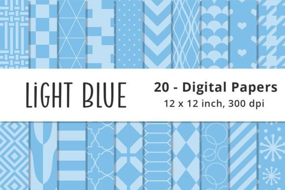 Download Light Blue Digital Paper Background - Paper Collection