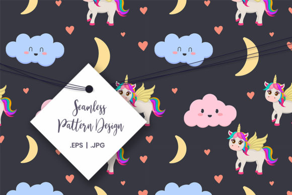 Download Seamless Unicorn Digital Paper - Paper Collection