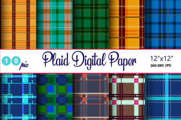 Download Plaid Digital Paper Pattern Design - Paper Collection