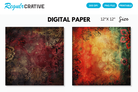 Download Bohemian Digital Paper - Paper Collection