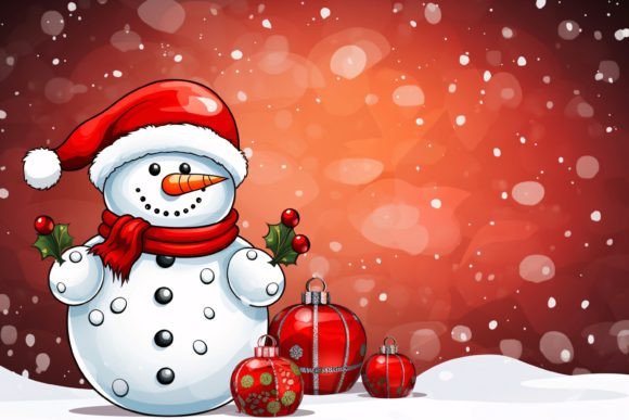 Download Christmas Snowman Background - Snowman Collection