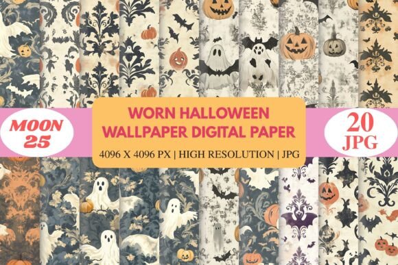 Download Worn Halloween Wallpaper Digital Paper - Paper Collection