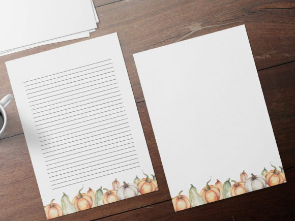 Download Fall Autumn Pumpkin Stationary Papers - Premium Resources